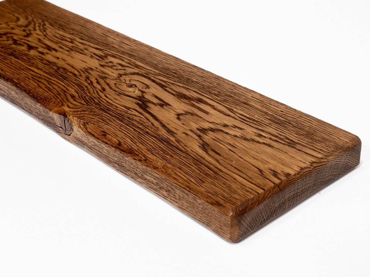 Air Dried Oak Floating Shelf - Walnut Finish