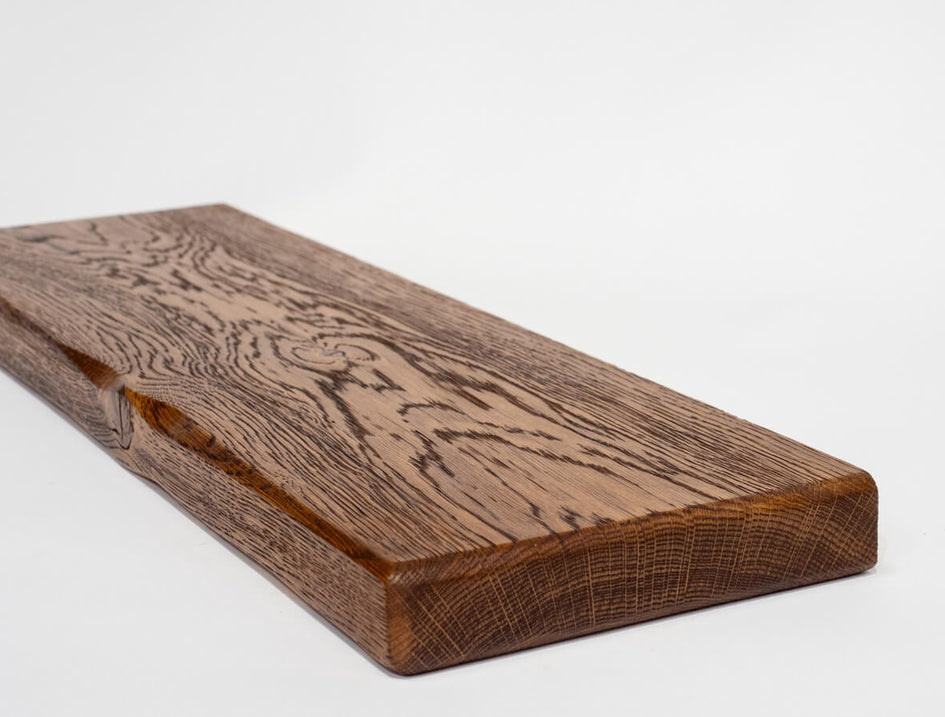 oak floating shelves