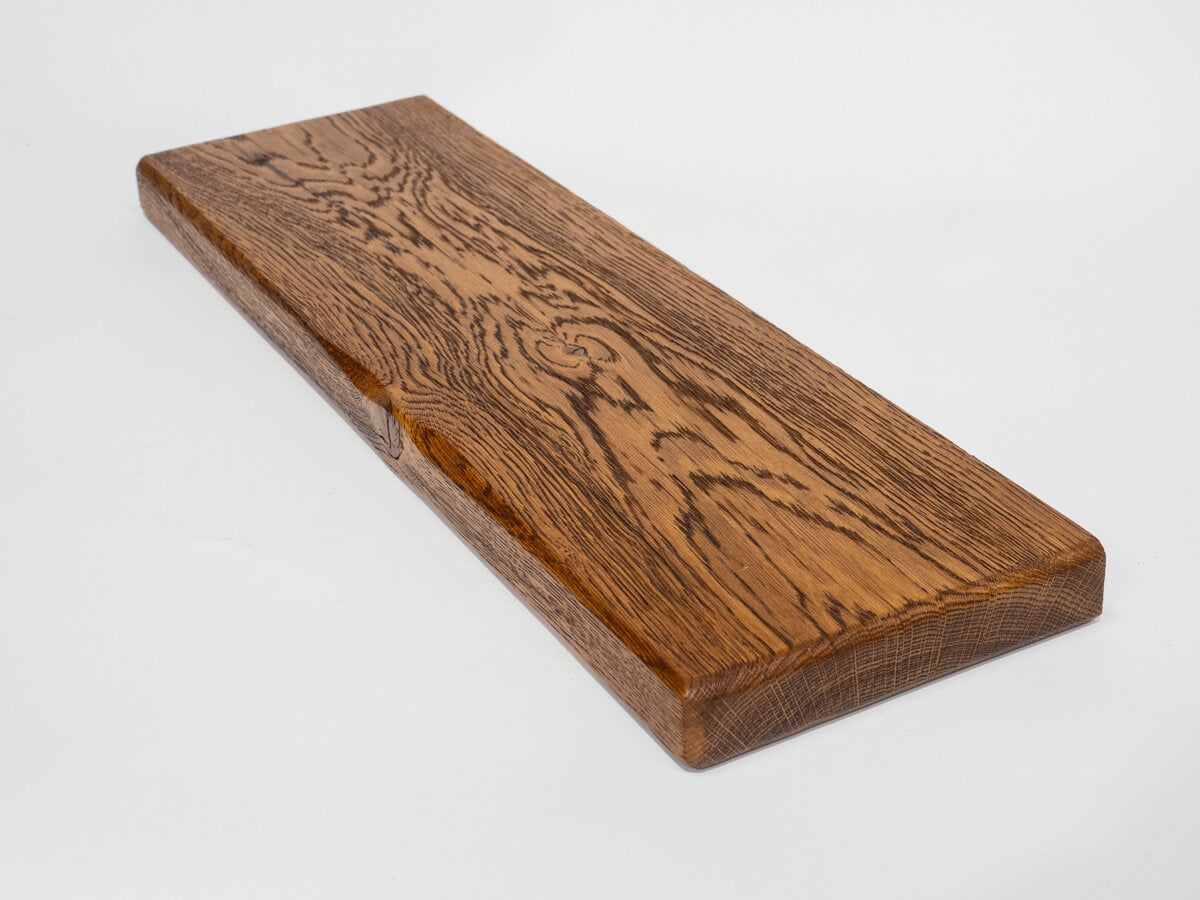 Air Dried Oak Floating Shelf - Walnut Finish