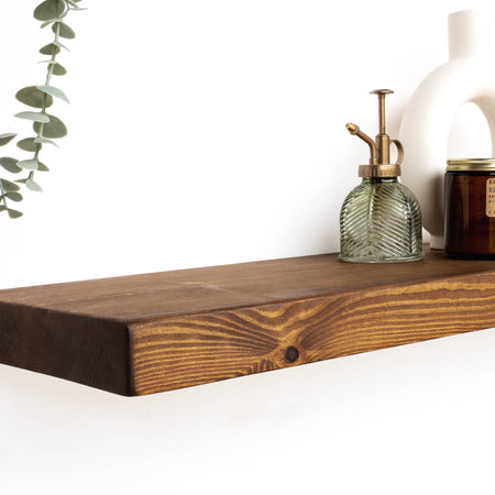 Rustic Floating Shelf 22cm for Plasterboard Walls