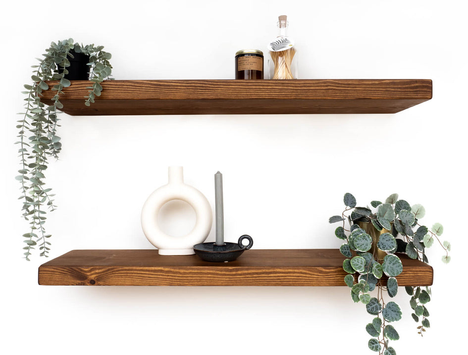 #1 for Rustic Shelves: Rustic Wood Floating Shelf | Lifetime Guarantee