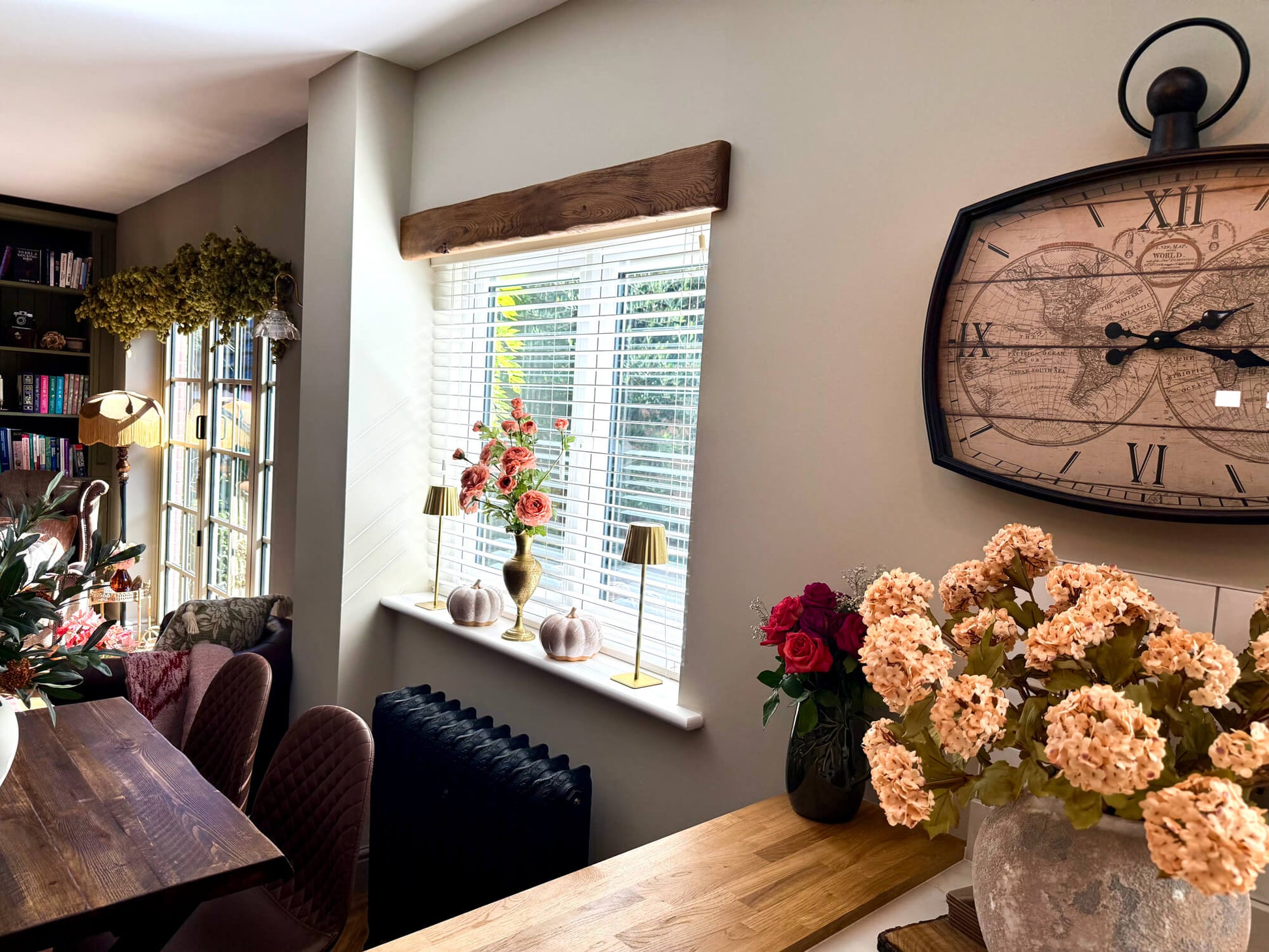 Rustic Oak Window Beam - Rugger Brown