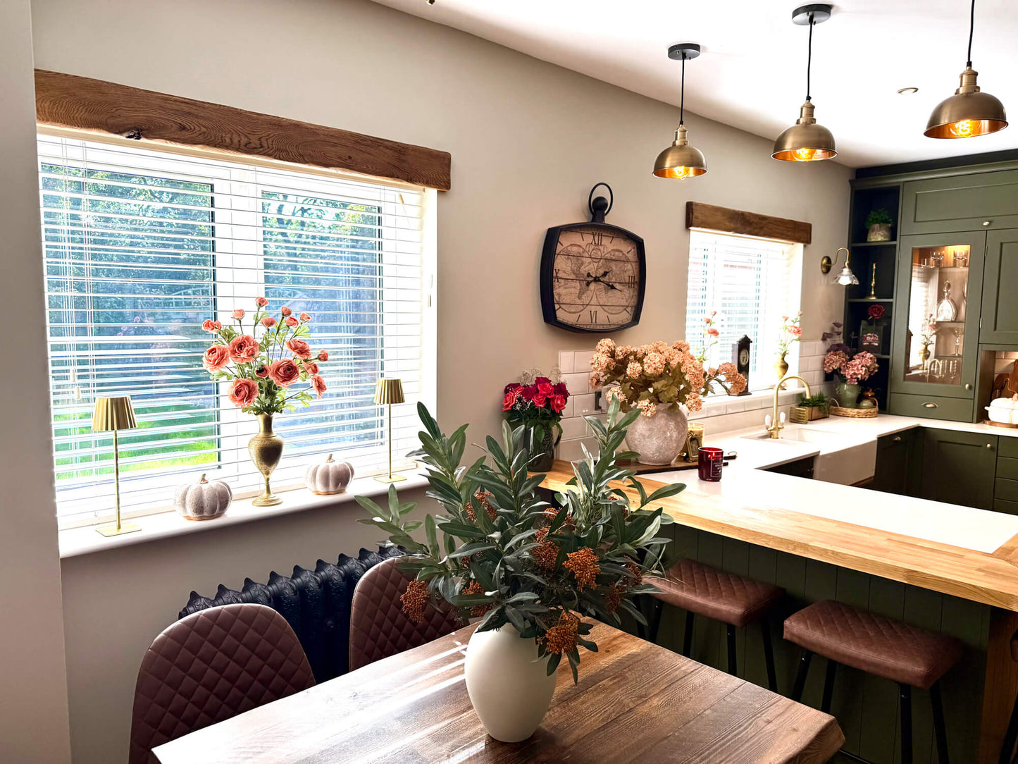 Rustic Oak Window Beam - Rugger Brown