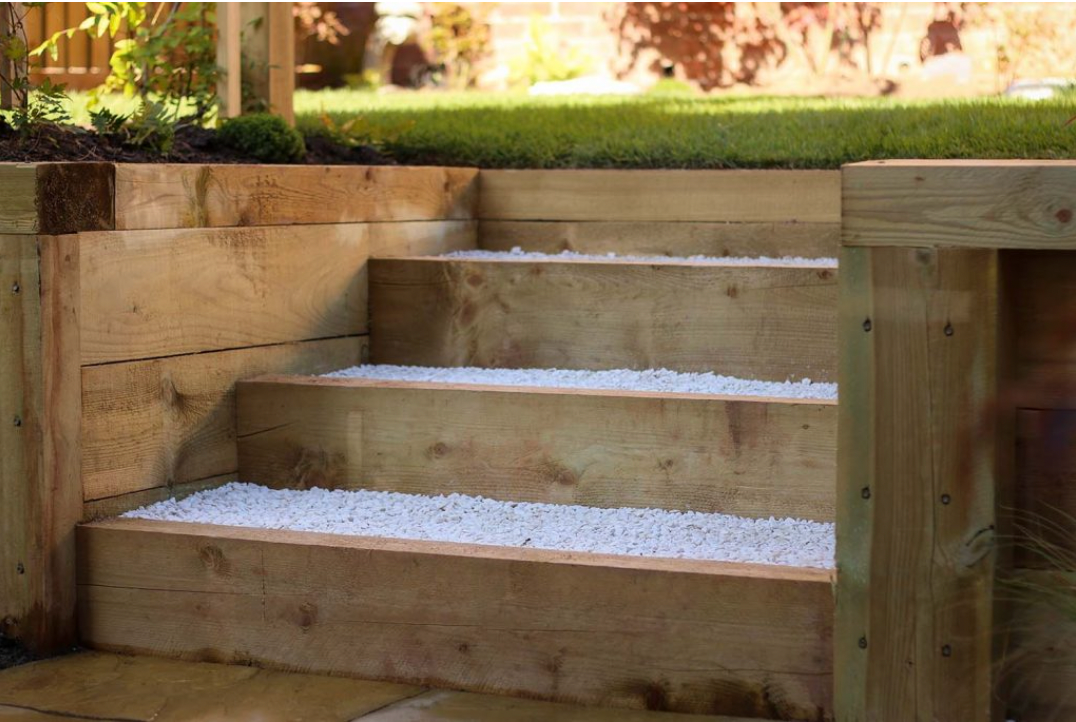 Railway Sleepers - New Brown Treated Garden Railway Sleepers