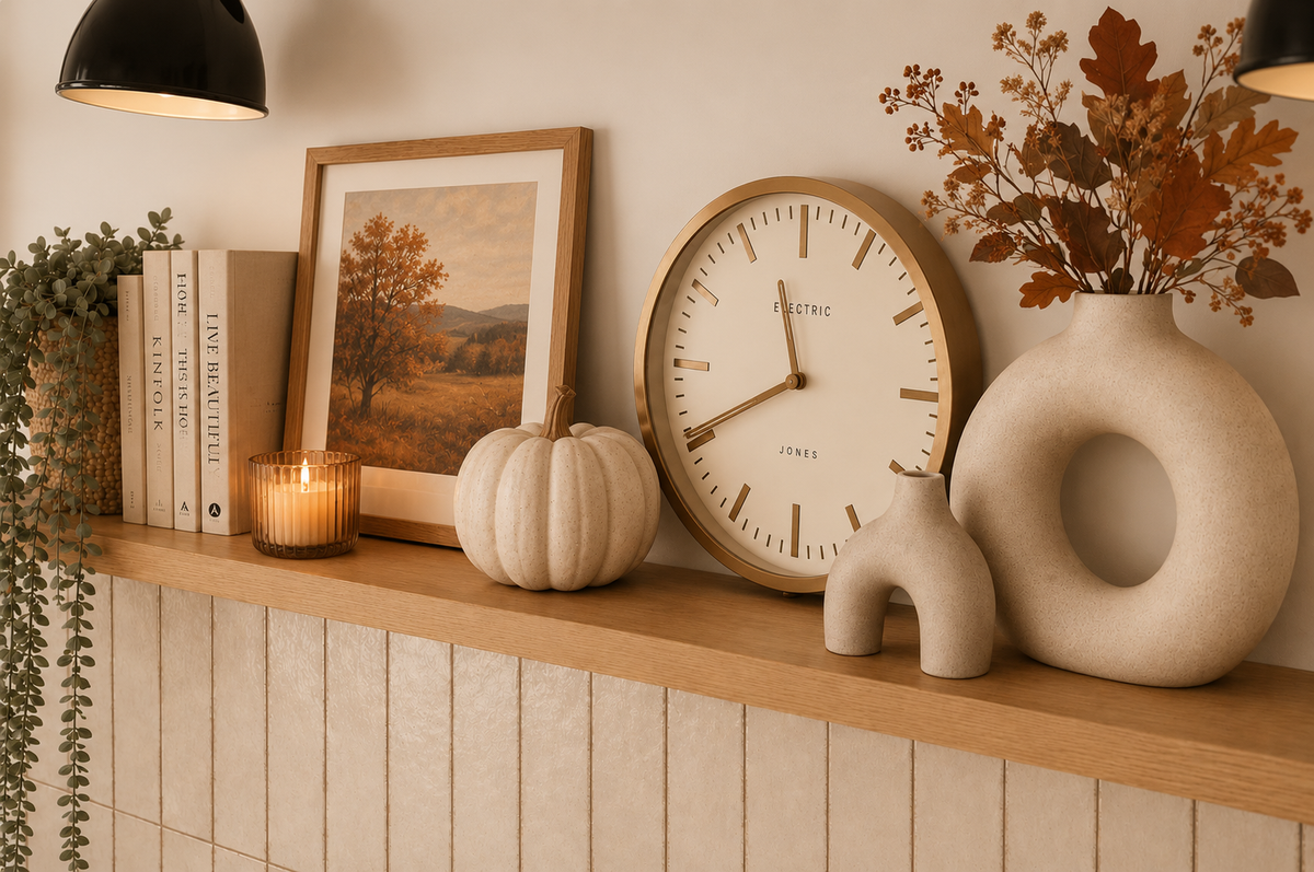 Solid Oak Floating Shelves-Autumn 