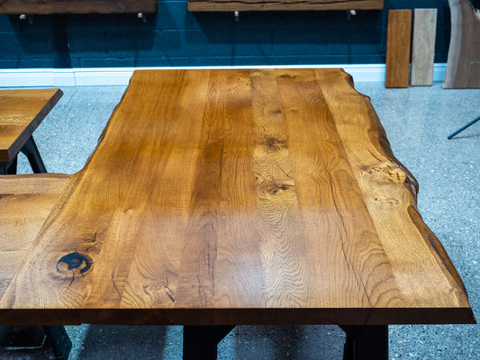 Live Edge Oak Worktop - Character oak