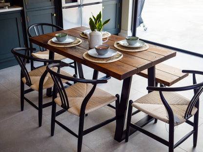 Rustic Wood Dining Table - Industrial Table legs