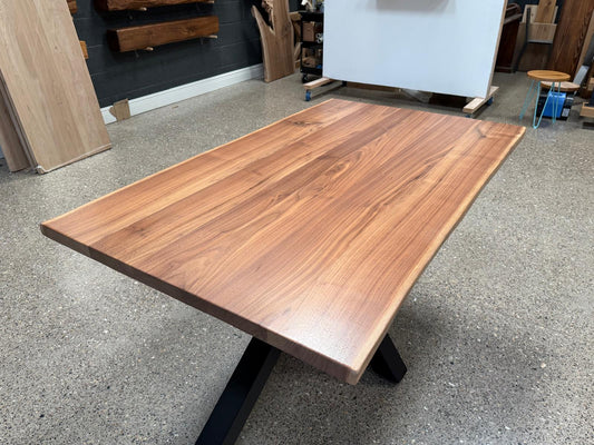 Live Edge European Walnut Table Top 148cm x 85cm x 3.5cm