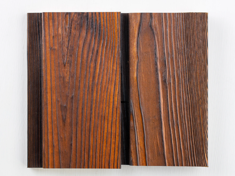 Charred Wood Cladding - Amber Pine