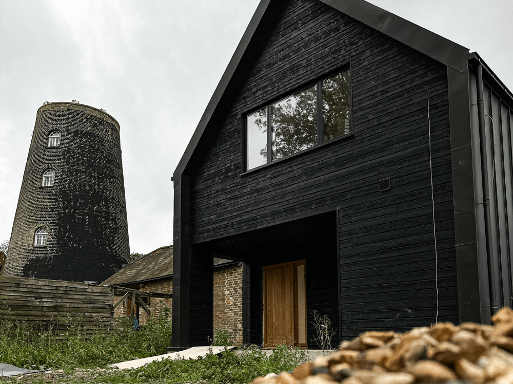 Charred Wood Cladding - Black