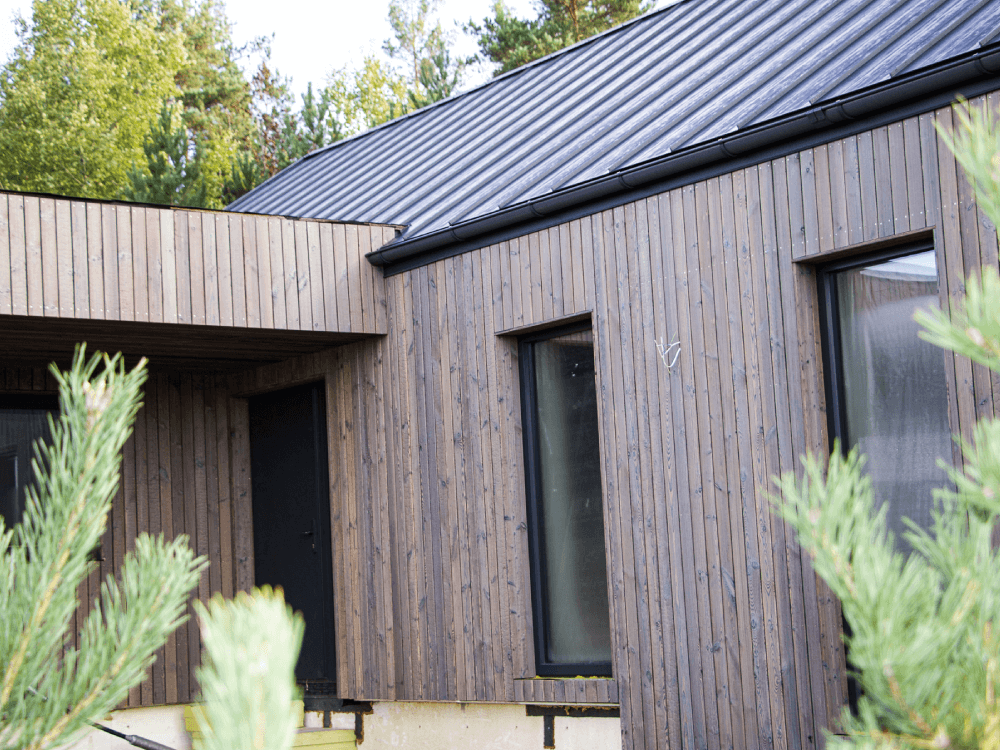 Charred Wood Cladding - Sand Grey
