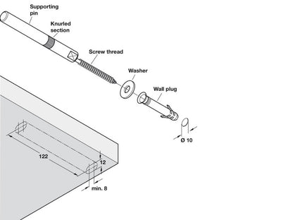 Shelf Support - Concealed Floating Fixing