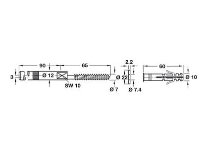 Shelf Support - Concealed Floating Fixing