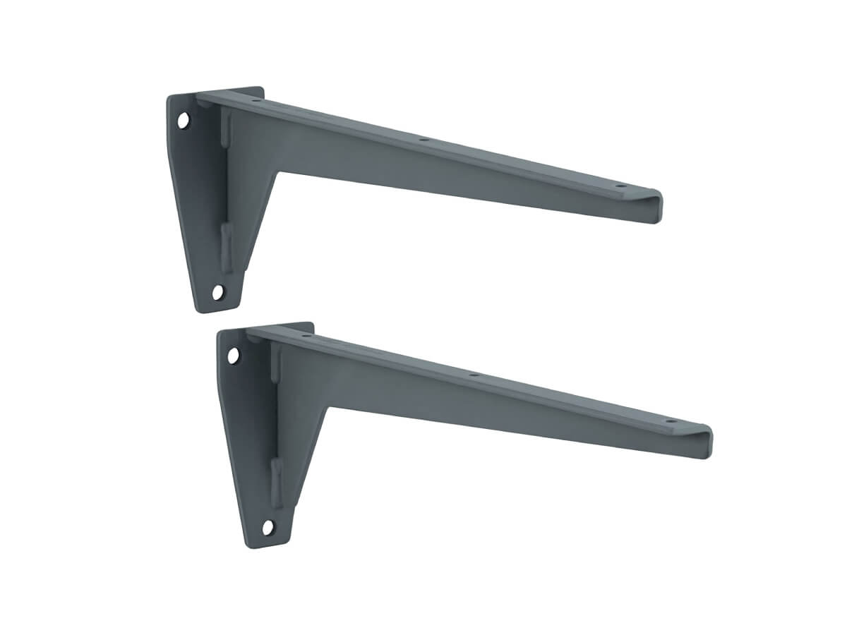 Heavy Duty Shelf Brackets For Deep Shelves - 150kg Capacity - 240mm