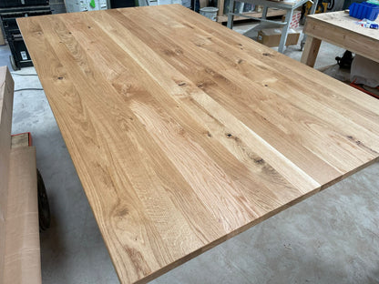 Full length staves - Solid Oak Worktop