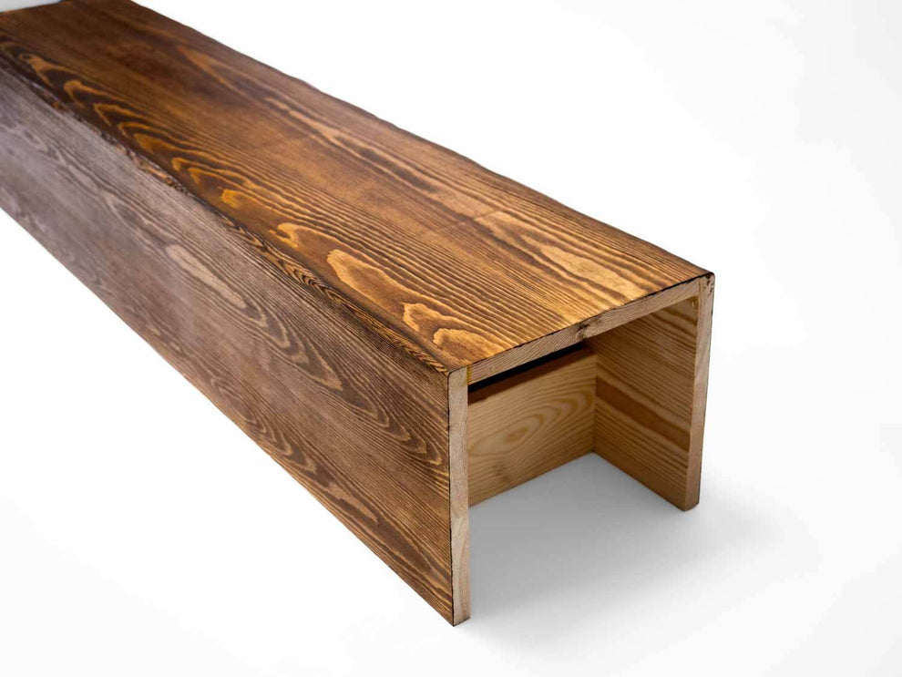 Pine Box Beam - Hollow RSJ Cover - Traditional Beams