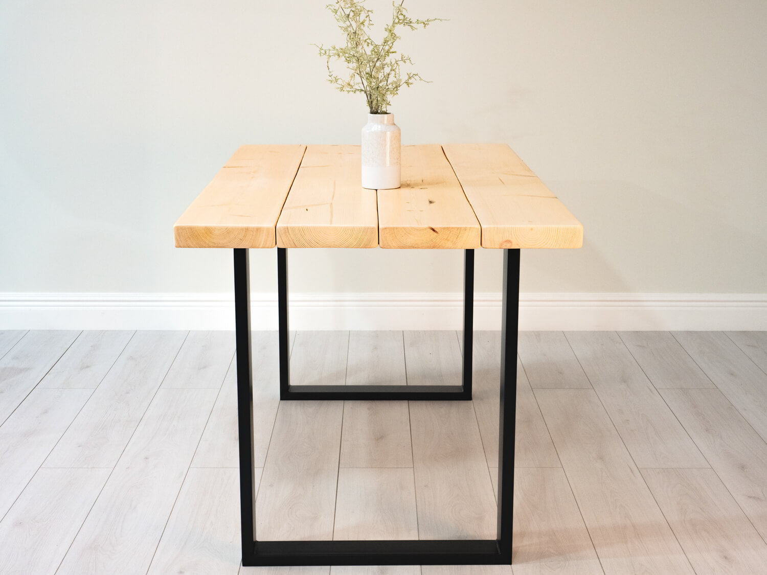 Rustic Pine Dining Table in Light