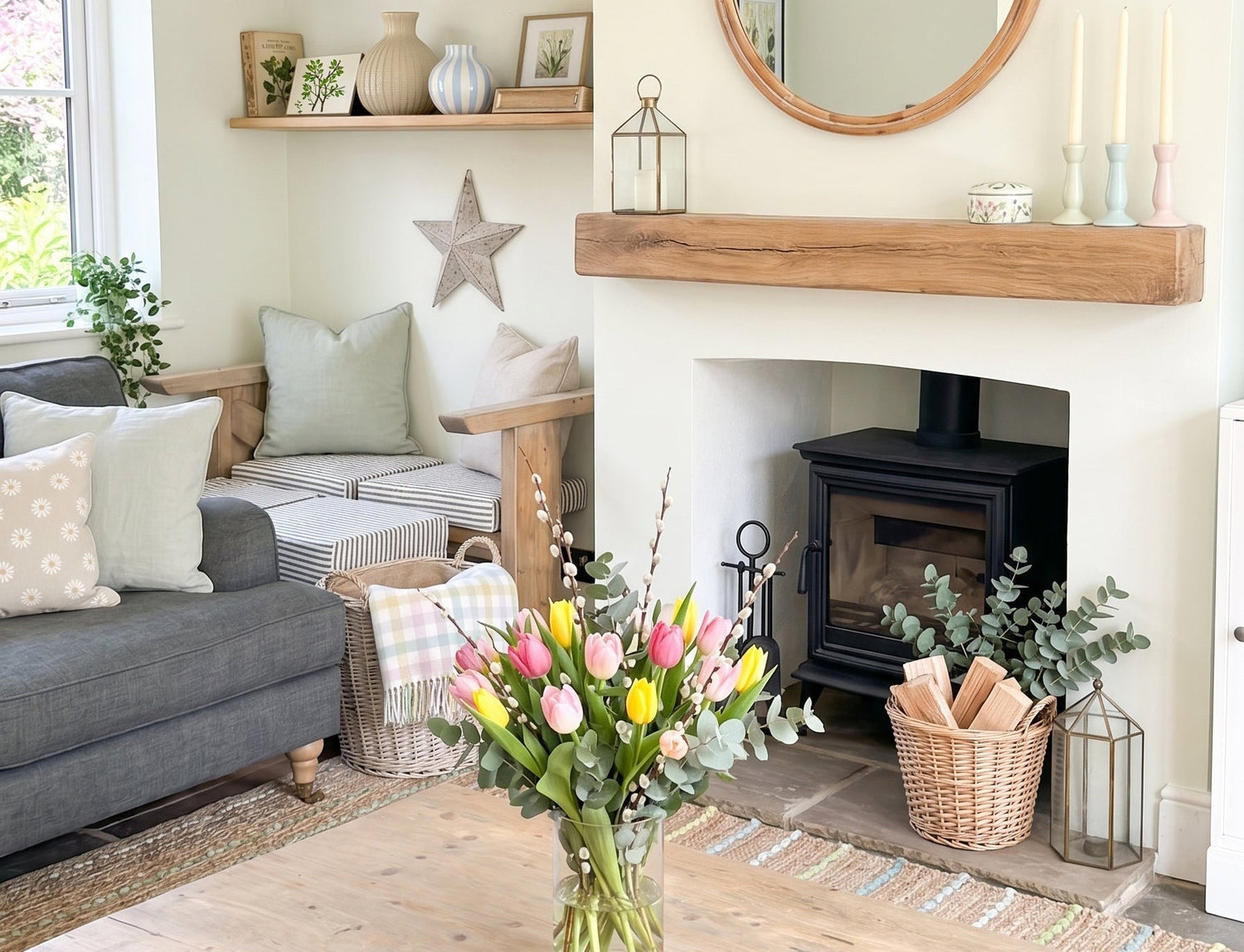 Spring Fireplace