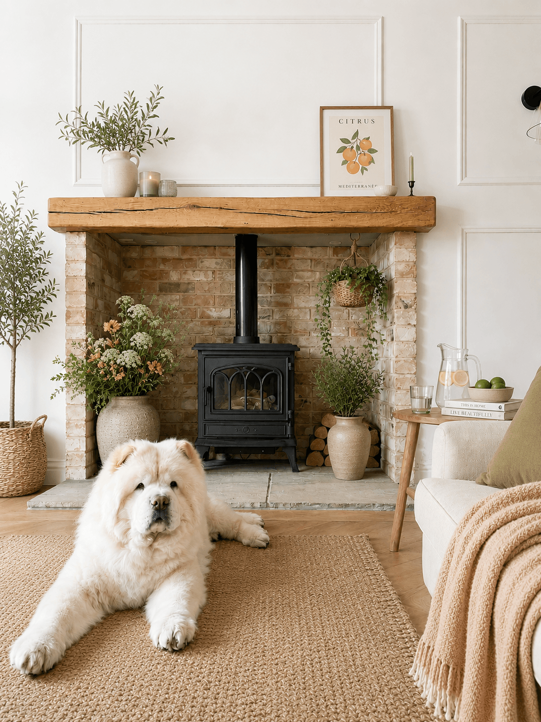 Rustic Oak Beam in Light