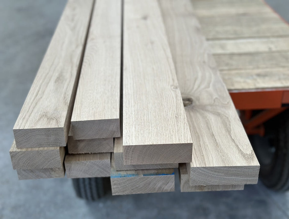 Planed Oak Boards Kiln Dried - Character grade
