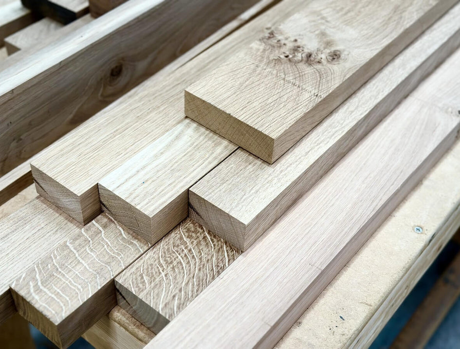 Planed Oak Boards Kiln Dried - Character grade