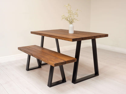 Rustic Pine Table and Bench