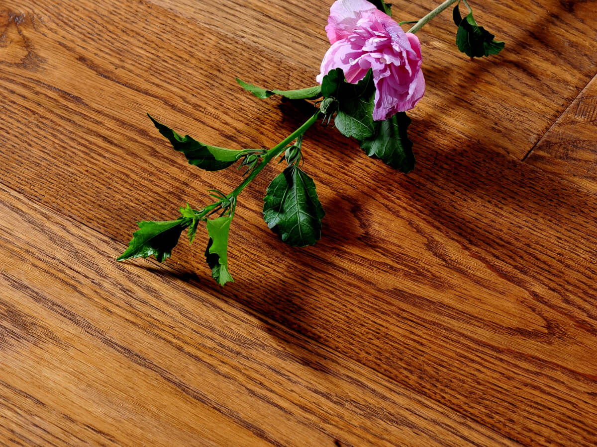 Hand Scraped Cognac Stained Oak Flooring