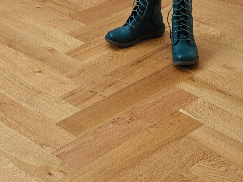 Burghley Oiled Herringbone Engineered Multi-ply Oak Flooring