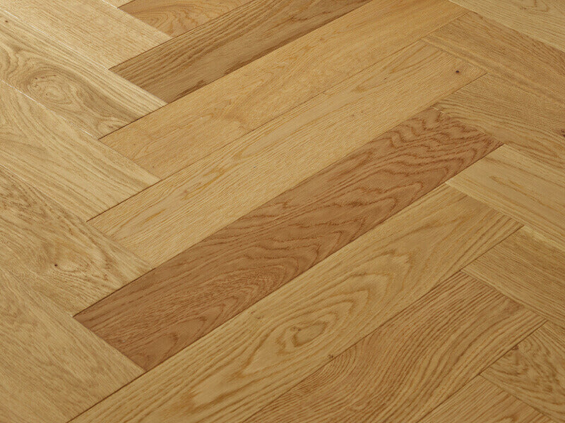 Brushed & Oiled Herringbone Oak Flooring