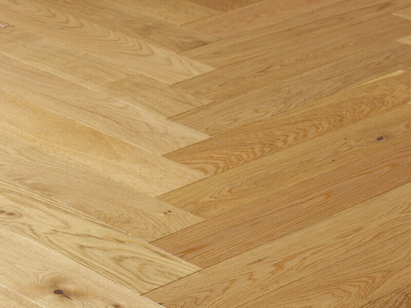 Brushed & Oiled Herringbone Oak Flooring