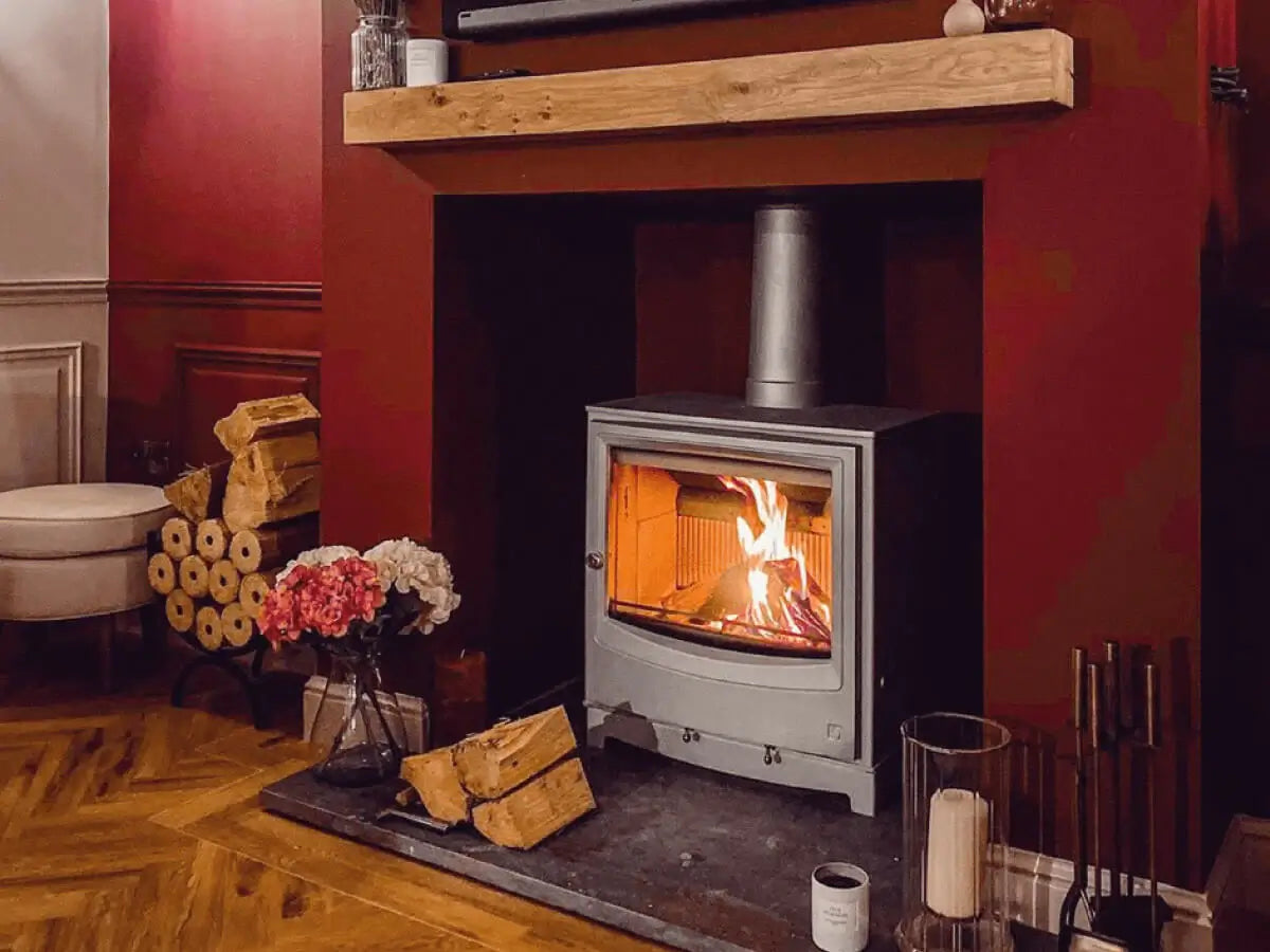 Vyner Solid Oak With Corbels Fireplace Mantel Shelf - Bonfire