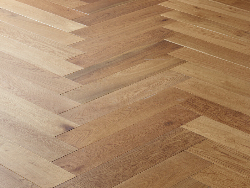 Eastburry Smoked & Oiled Herringbone Engineered Multi-ply Oak Flooring