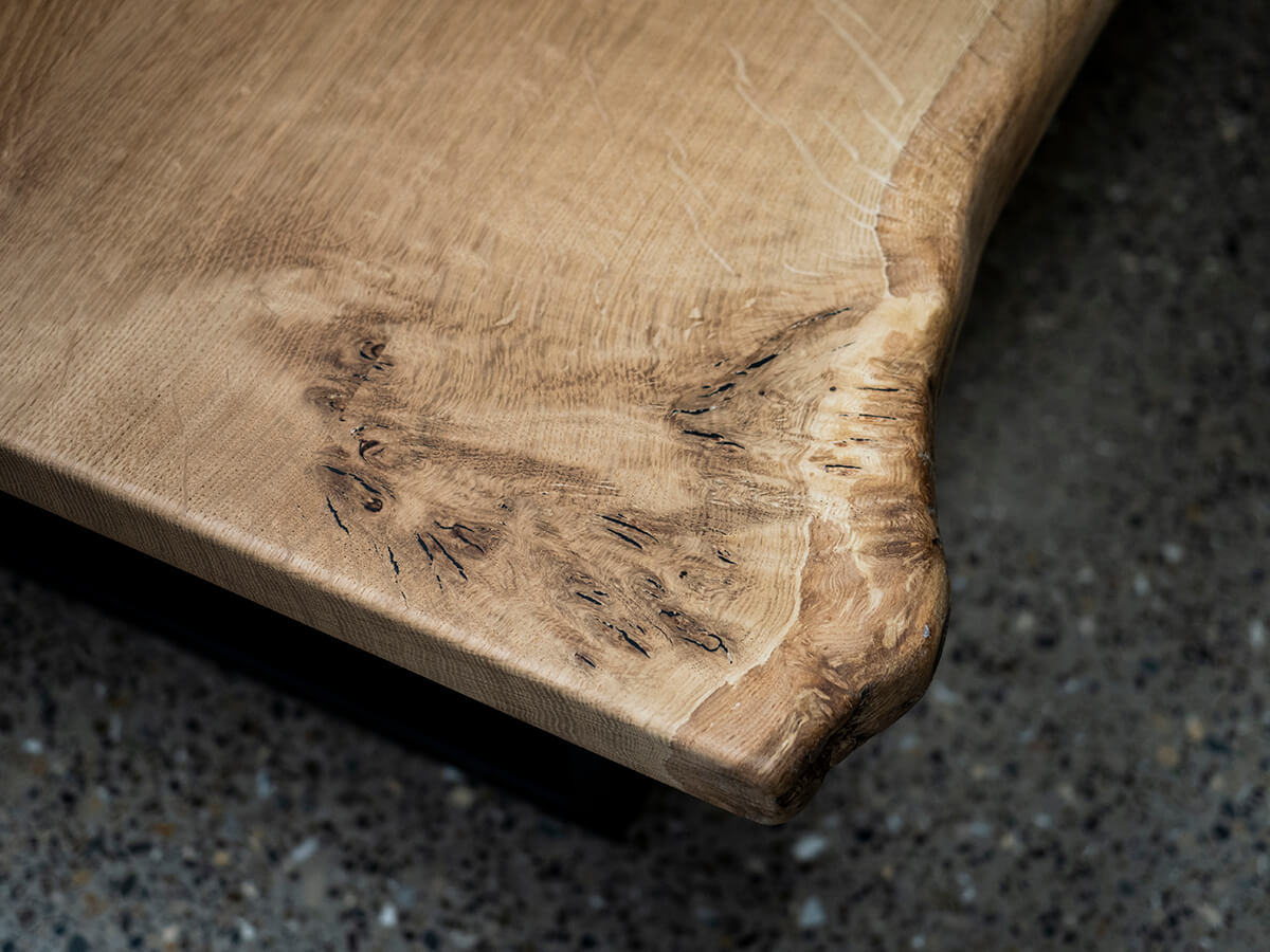 English Oak coffee table - Clear lacquered finish