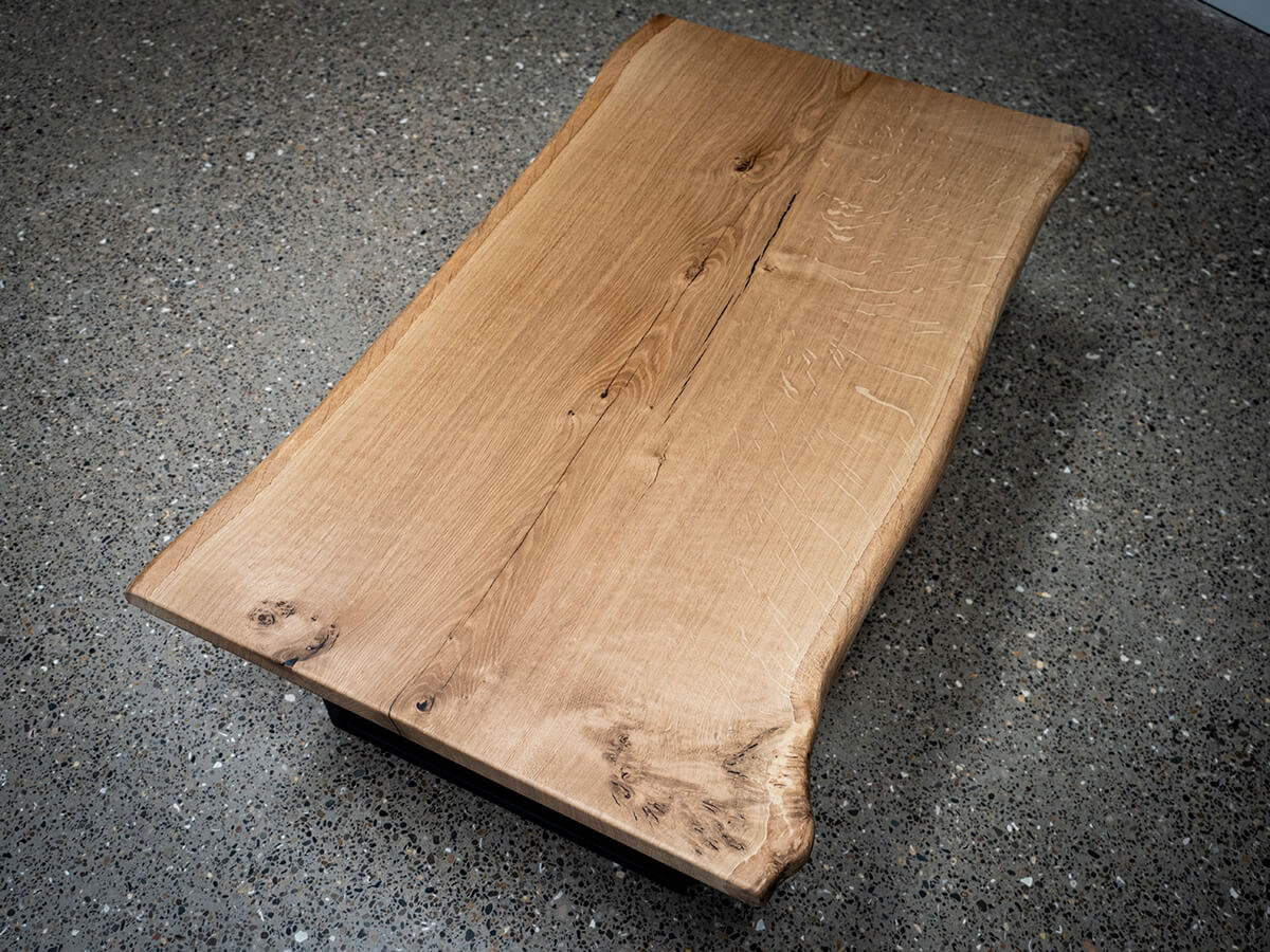 English Oak coffee table - Clear lacquered finish