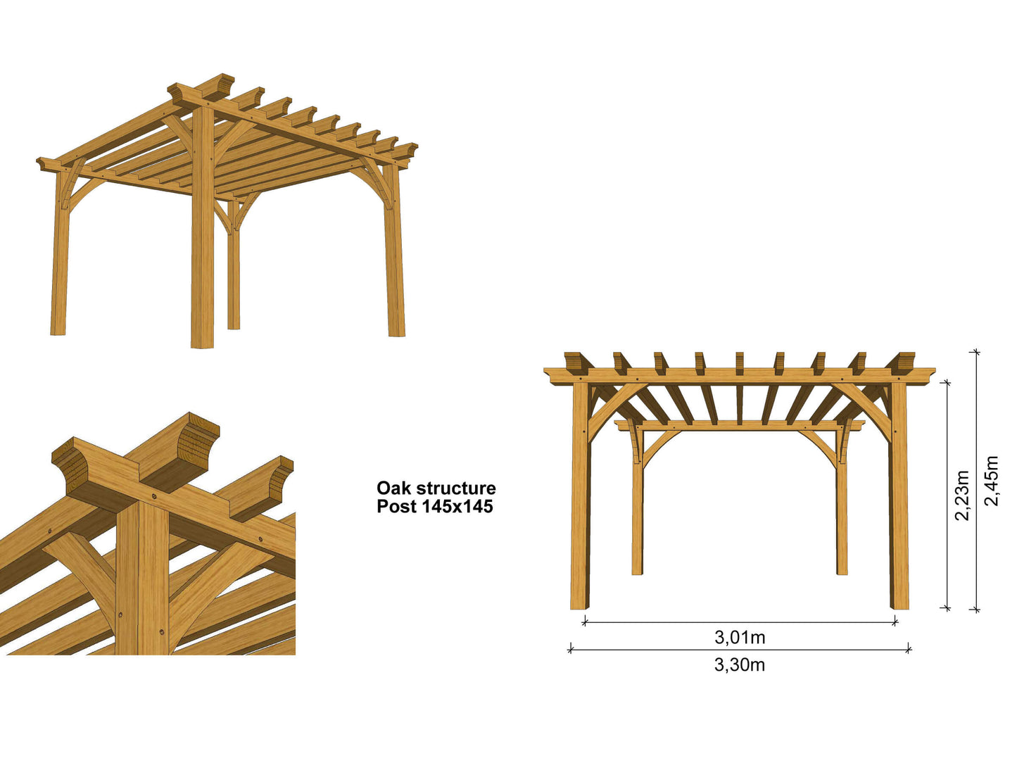 Oak Framed Pergola