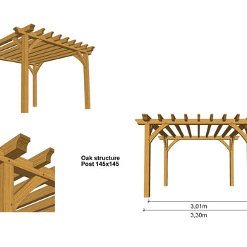 Oak Framed Pergola