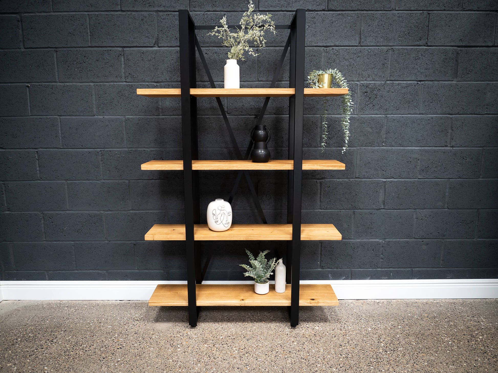Industrial Shelving unit - Light Oak