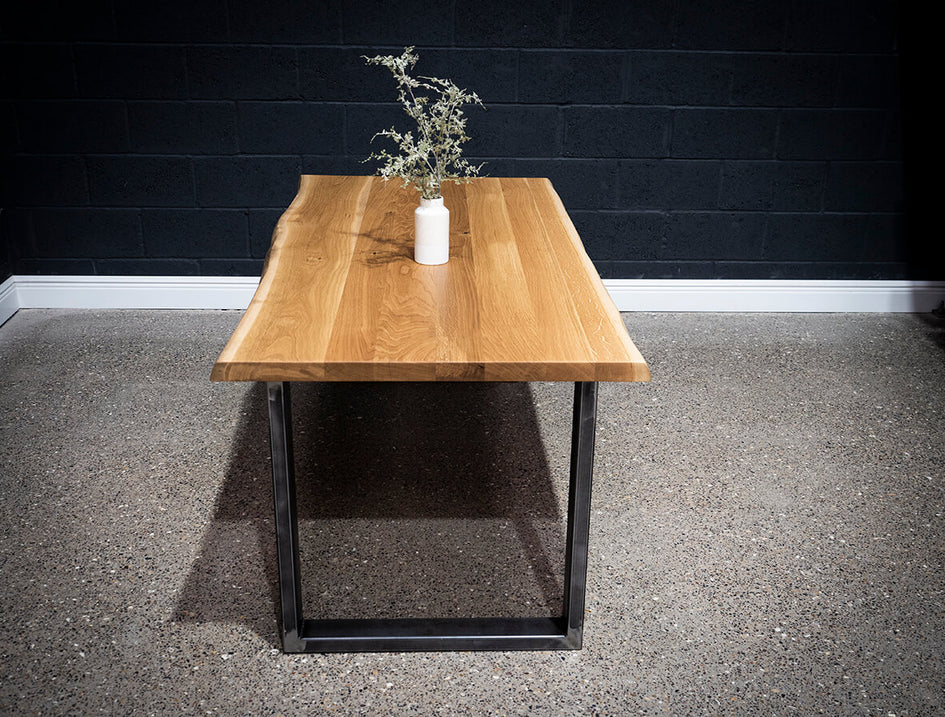 *SOLD* Live Edge European Oak Table Top 6ft x 3ft (005)