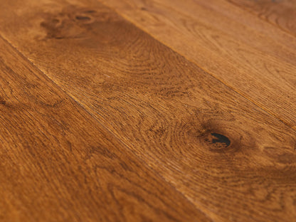 Blenheim Oak Hand Scraped, Distressed, Cognac stained & Oiled Multi-ply Oak Flooring