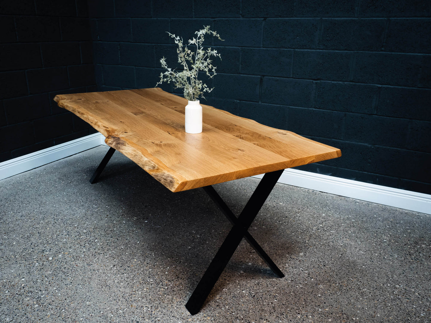 Live Edge English Oak Table - Rubio Monocoat Pure Finish