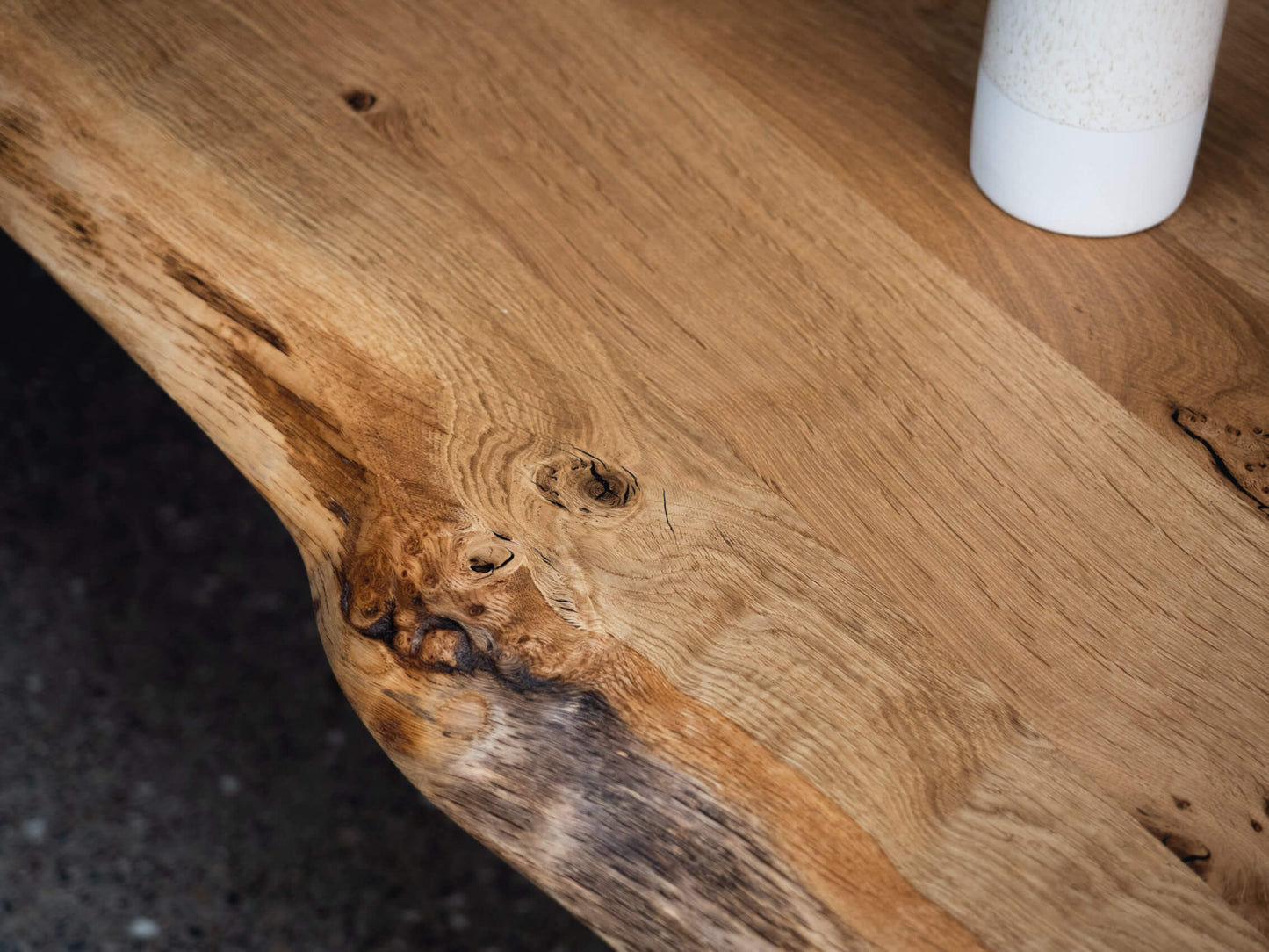 Live Edge English Oak Table - Rubio Monocoat Pure Finish