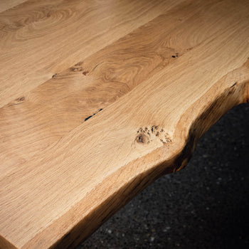 *SOLD* Live Edge English Oak Table 7ft x 3ft (003)