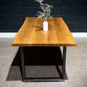 *SOLD* Live Edge European Oak Table 6ft x 3ft (010)