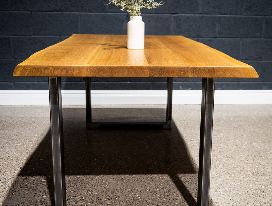 *SOLD* Live Edge European Oak Table 6ft x 3ft (010)