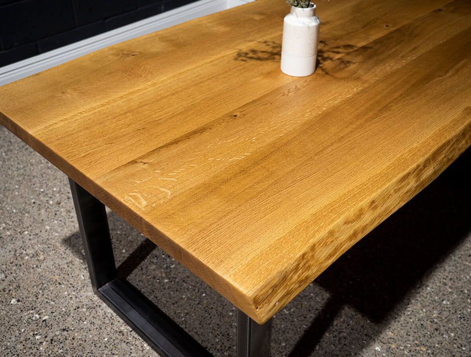*SOLD* Live Edge European Oak Table 6ft x 3ft (010)