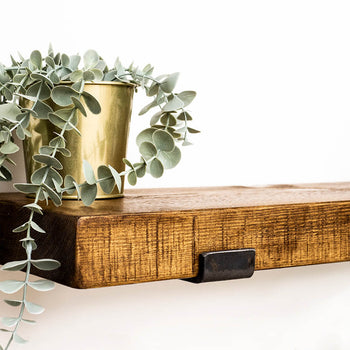 Rustic shelf brackets