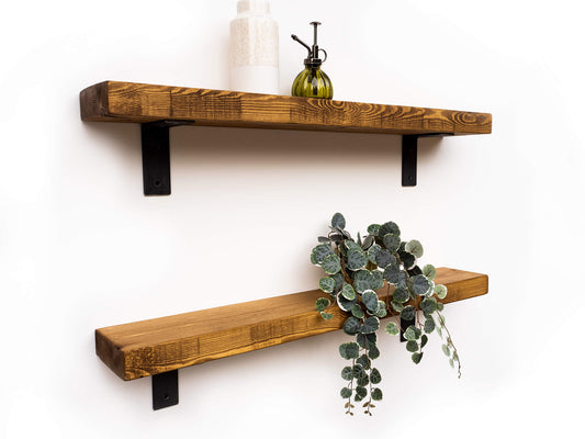 Rustic Bracket Shelf - Rugger Brown