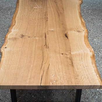 *SOLD* Live Edge English Oak Coffee Table 125cm x 65cm (C001)