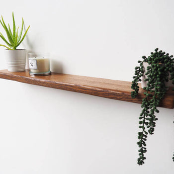 Rustic Oak Floating Shelf *Aged* - 32mm thick
