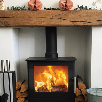 Rustic Oak Fireplace Mantel